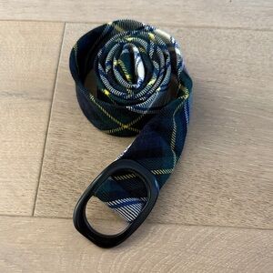 Tartan Plaid Belt with Black Buckle holiday
S/M JCrew wool